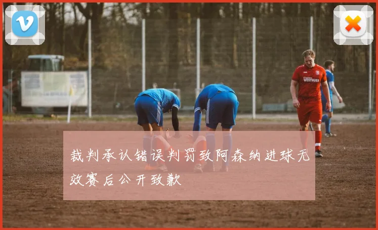 裁判承认错误判罚致阿森纳进球无效赛后公开致歉